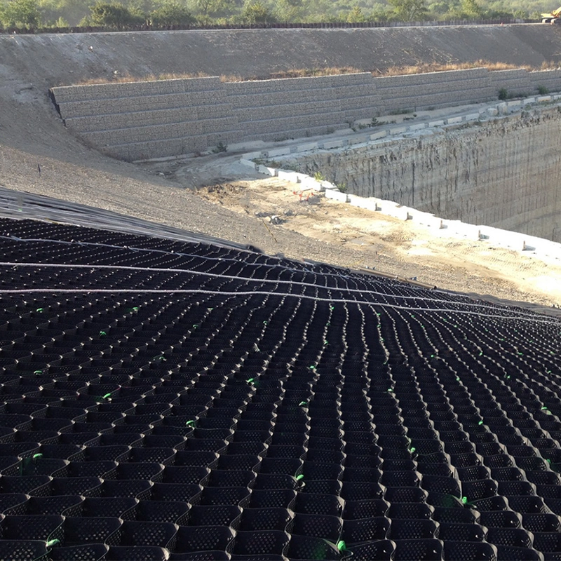 Toprak Güçlendirme Yolu Tepe Eğimi İçin Korozyon Önleyici 50mm Hdpe Geocell 5