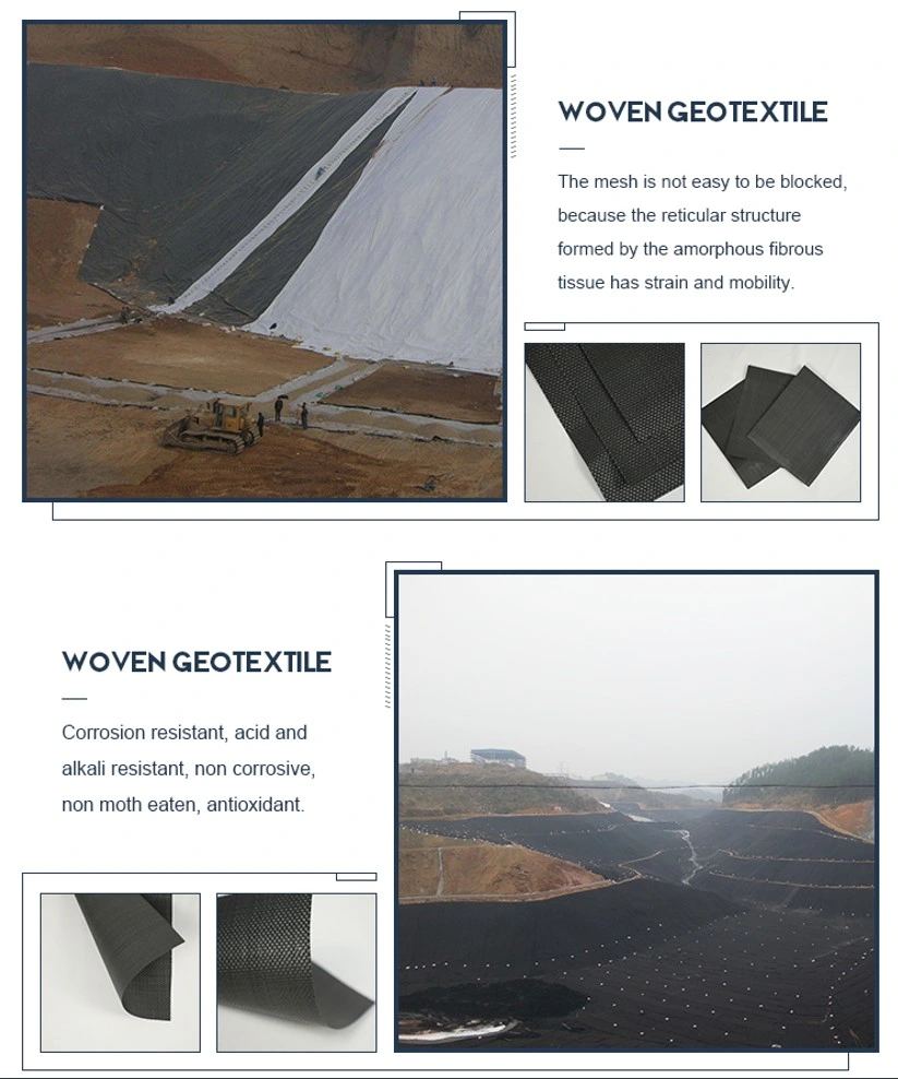 Toprak Güçlendirme Ürünü İçin Stabilizasyon PP Geotekstil Geogrid Dokuma Kumaş 3