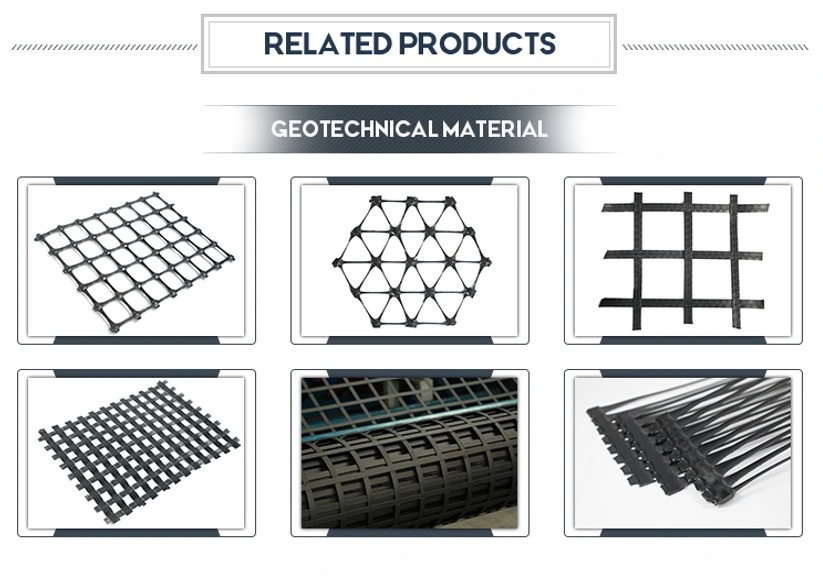 Asfalt Güçlendirme Yürüme Yolları için Yüksek Tensile Gücü Cam Elyaf Geogrid 9