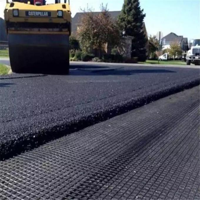 Asfalt Güçlendirme Yürüme Yolları için Yüksek Tensile Gücü Cam Elyaf Geogrid 7
