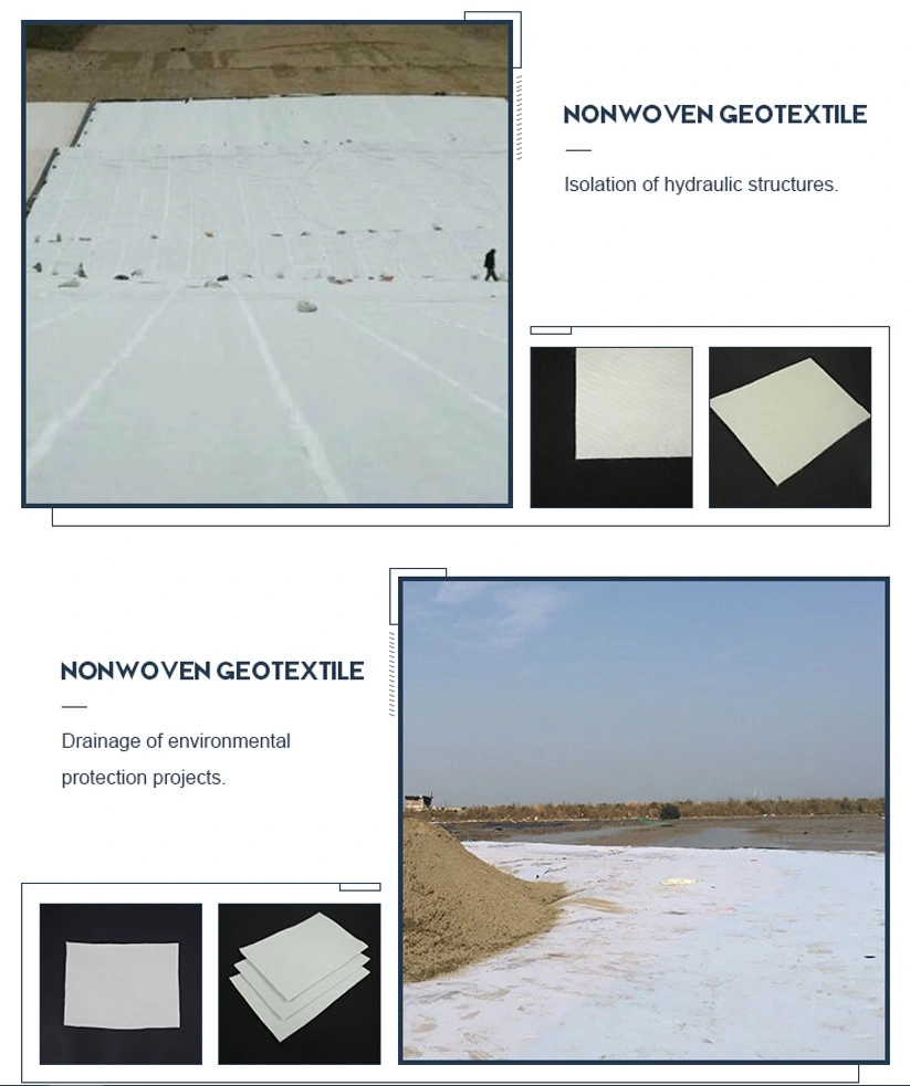 Yol İnşaatı Kumaş Dikişsiz Jeotekstil Geogrid Toprak Erozyon Kontrolü 3