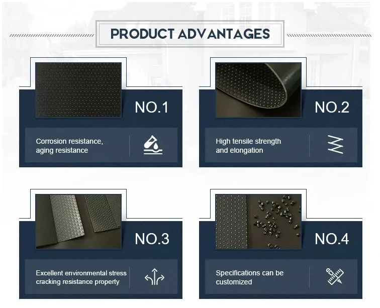 1Filipinler'deki Çöplük Projesi için.5mm HDPE Geomembrane 0