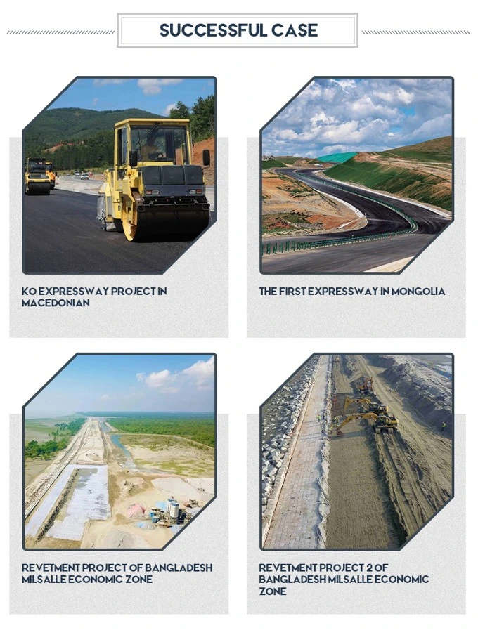 Yüksek Güçlü Su geçirmez Anti-Seepage Kompozit Geotextile Geomembran 6