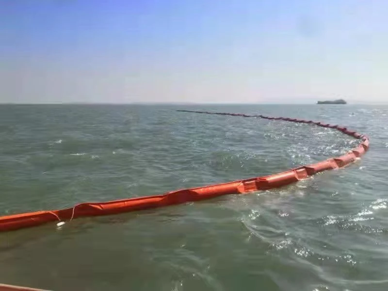 Silt Perde Pvc Yüzen Silt Perde Koruma Boom Eko Dostu Yağ Akış Boom 10