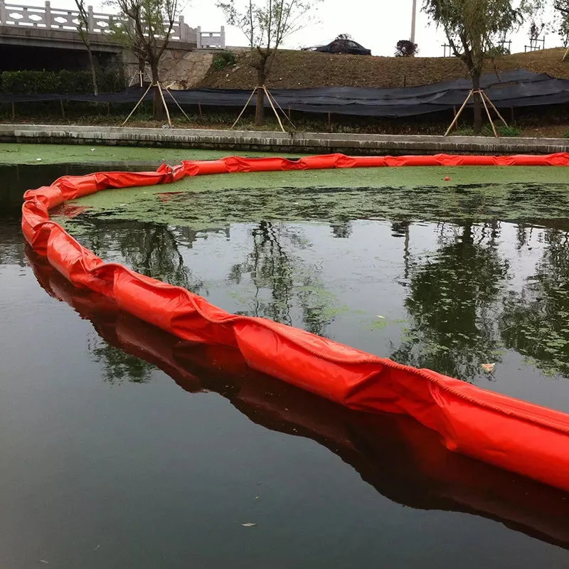 Silt Perde Pvc Yüzen Silt Perde Koruma Boom Eko Dostu Yağ Akış Boom 11