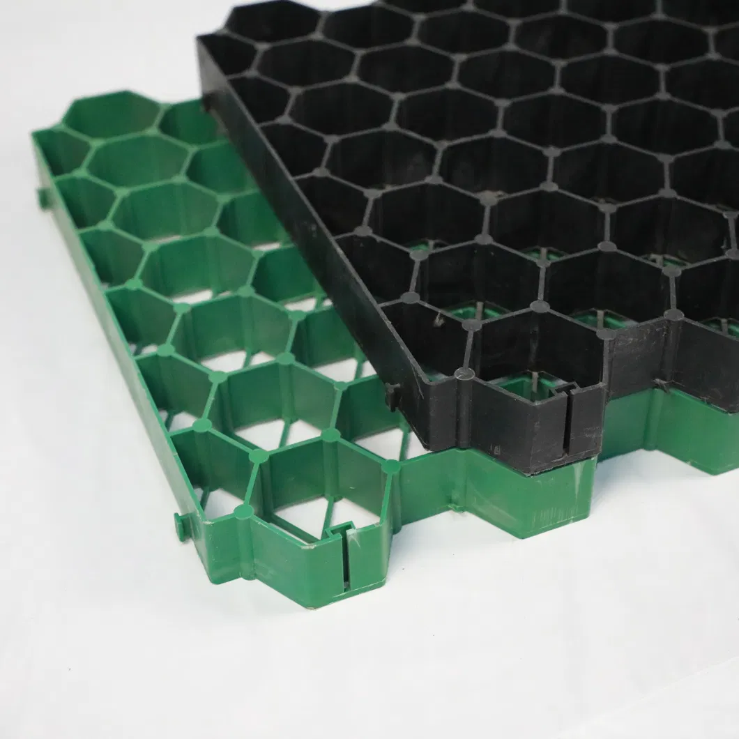 HDPE Plastik Çim Stabilizatör Ağı Park Alanı Dış Çatı Bahçe Permeable Pavers Bağlantılı 1