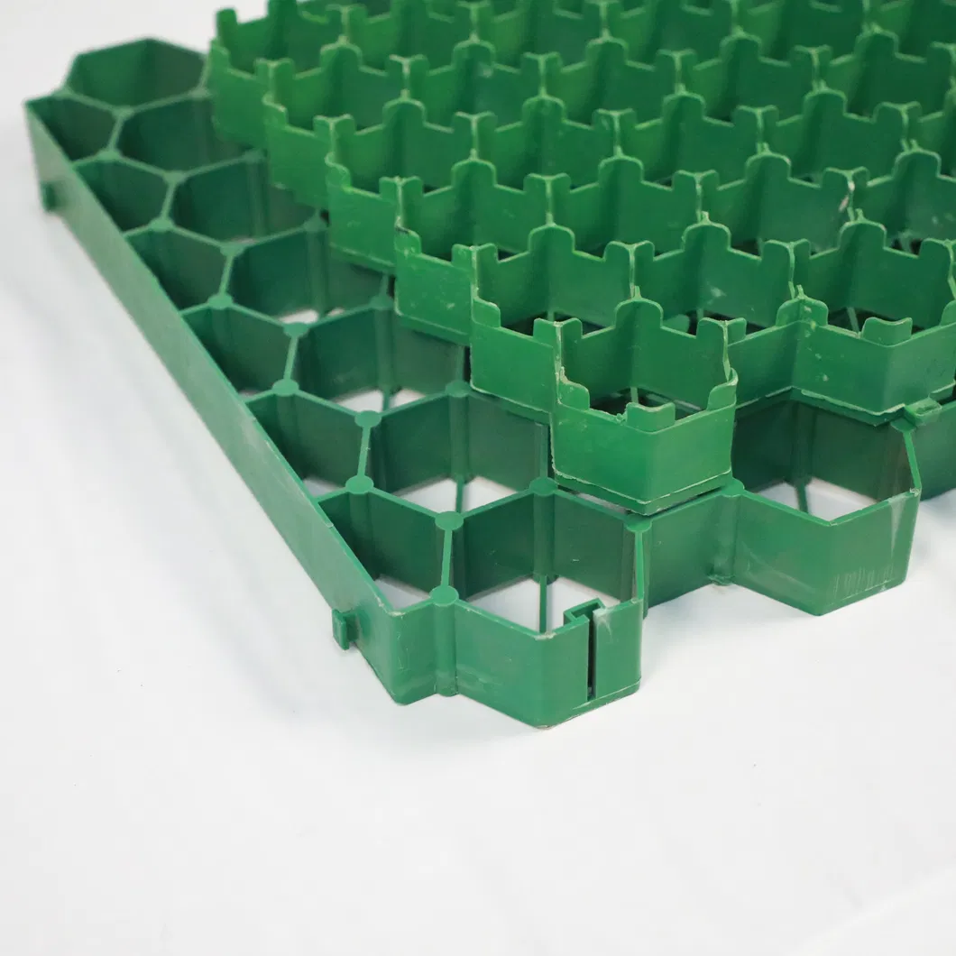HDPE Plastik Çim Stabilizatör Ağı Park Alanı Dış Çatı Bahçe Permeable Pavers Bağlantılı 3