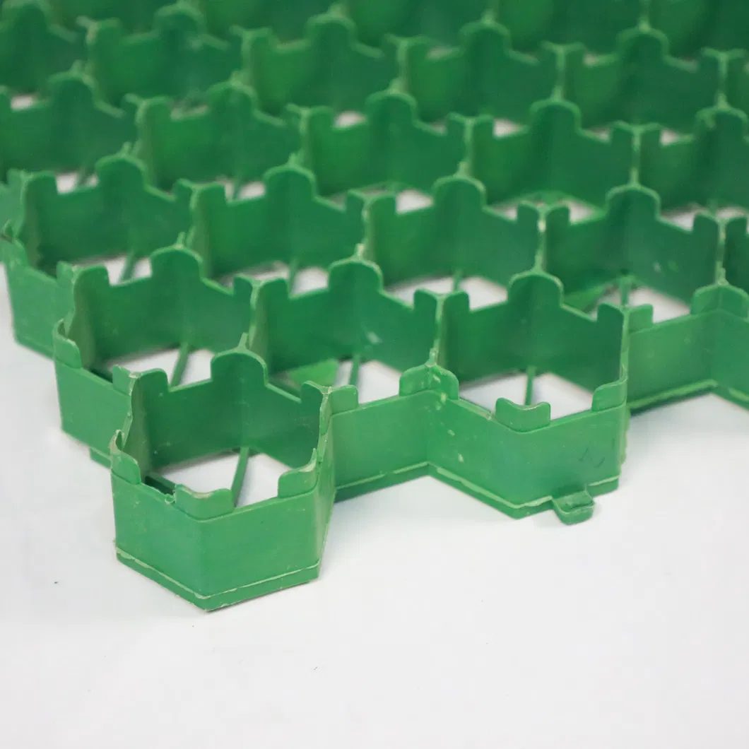 HDPE Plastik Çim Stabilizatör Ağı Park Alanı Dış Çatı Bahçe Permeable Pavers Bağlantılı 6