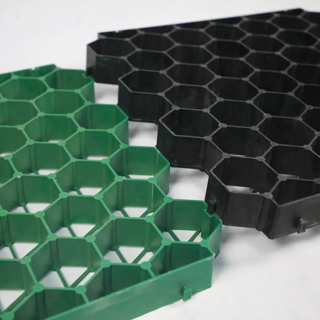 HDPE Plastik Çim Stabilizatör Ağı Park Alanı Dış Çatı Bahçe Permeable Pavers Bağlantılı 5