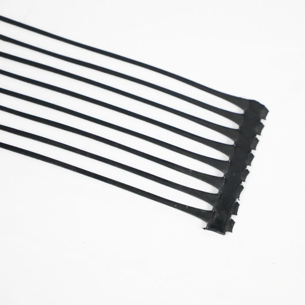 PP Plastik PE Toprak Güçlendirme için Tek Yönlü Tek Eksenli Poliester Geogrid Gravel Grid Yer Düzelticisi 6