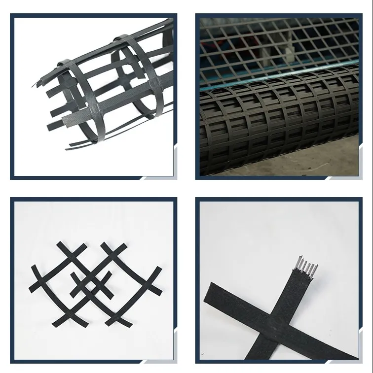 Yüksek Tensile Gücü Biaxial Kaynak Çelik Plastik Kompozit Zemin İşlemleri Toprak Istikrarı, Erozyona Karşı Özellik için Geogrid 1
