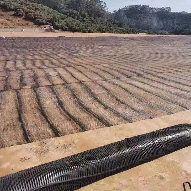 Plastik Polipropilen PE Tek yönlü Tek eksenli Çekici Plastik Geogrid Yol Yolu Güçlendirme için 4
