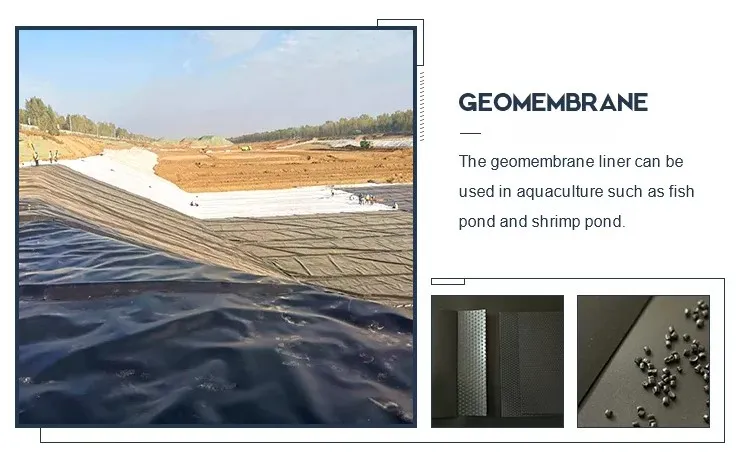 1.0mm 1.5mm 100% bakire malzeme ASTM Sızıntıya Karşı Su geçirmez Süzme Teksturlu LDPE LLDPE HDPE Geomembrane Çöplük Madencilik Liner için Havuz kaplama 1