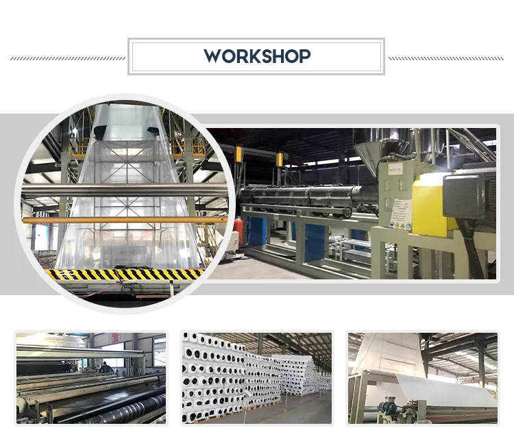 1.0mm 1.5mm 100% bakire malzeme ASTM Sızıntıya Karşı Su geçirmez Süzme Teksturlu LDPE LLDPE HDPE Geomembrane Çöplük Madencilik Liner için Havuz kaplama 3