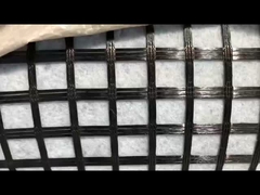 Warp örgü Polyester Güçlendirilmiş Cam Elyaf Geogrid Beton Yol Yüzeyi için Dokunulmamış