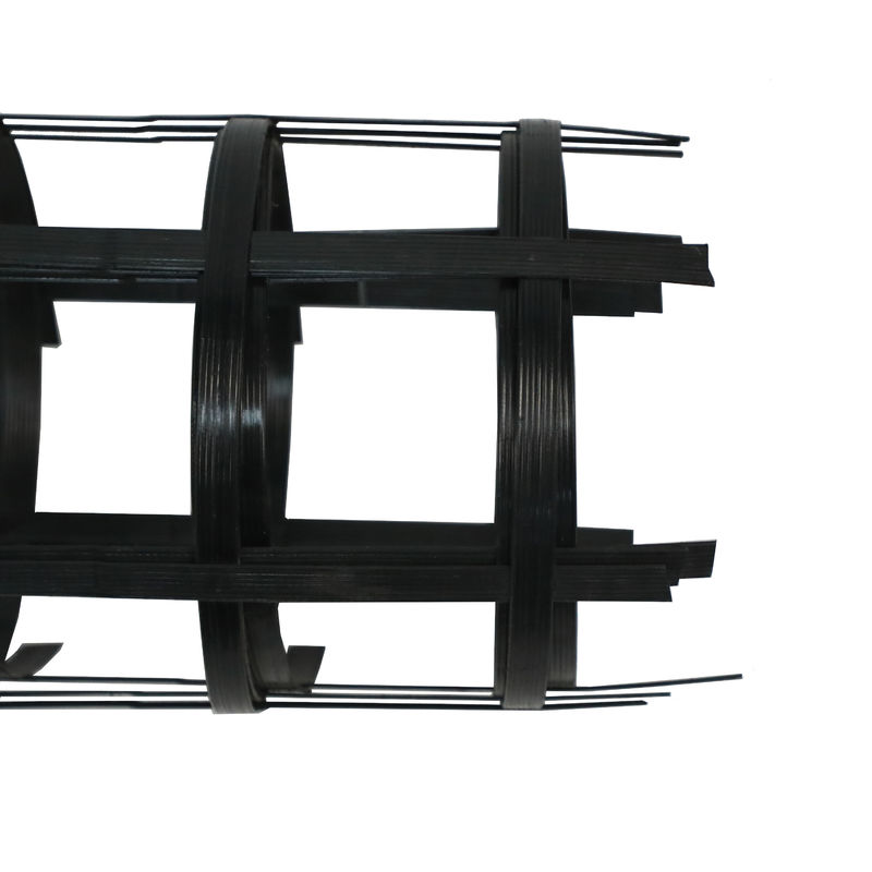 Yol Alt Sınıfları İçin Yüksek Mukavemetli Çift Eksenli Polyester PET Geotekstil Geogrid 50kn / M-50kn / M