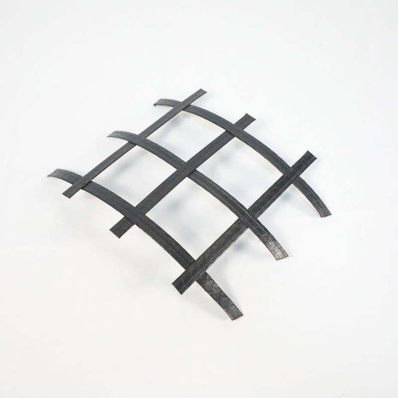 Yol Alt Sınıfları İçin Yüksek Mukavemetli Çift Eksenli Polyester PET Geotekstil Geogrid 50kn / M-50kn / M
