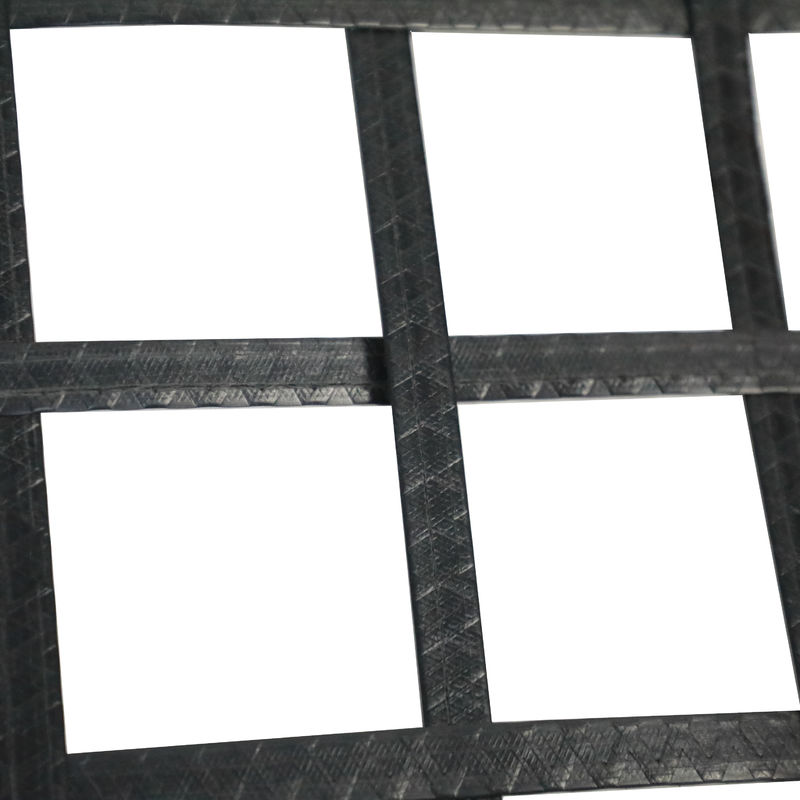 Karayolu demiryolu için Düşük araba yolu geo ızgara fiyatı çift eksenli PET polyester çözgü örme geogrid güçlendirmek