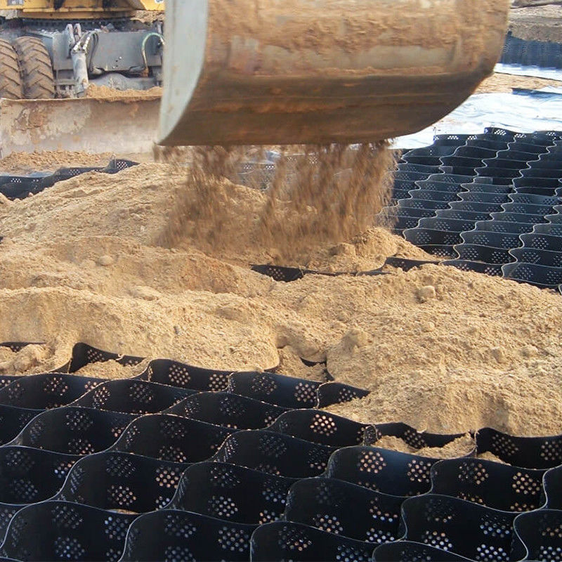 Toprak Güçlendirme Yolu Tepe Eğimi İçin Korozyon Önleyici 50mm Hdpe Geocell