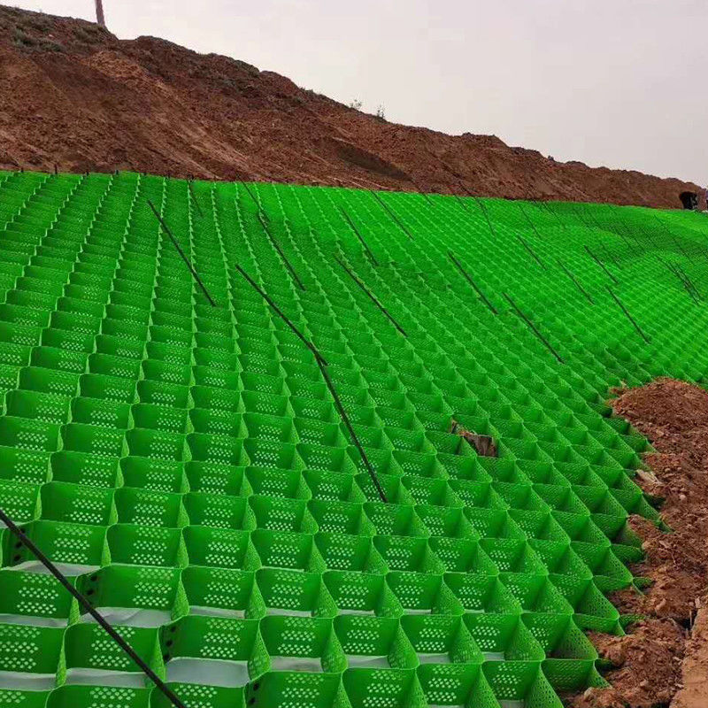 Toprak Güçlendirme Yolu Tepe Eğimi İçin Korozyon Önleyici 50mm Hdpe Geocell
