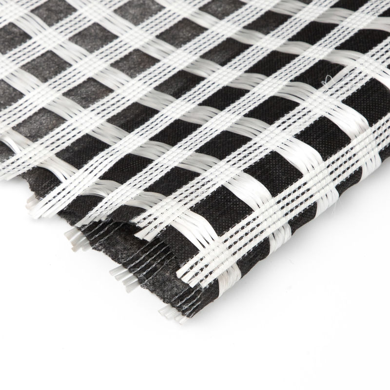 Toprak Güçlendirme/Yol İnşaatı Malzemesi için Dokunulmamış Jeotekstille Kompozit Biaxial Fiberglass Geogrid