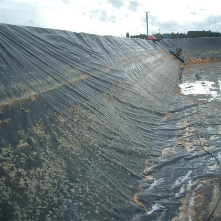 HDPE Geomembrane Su geçirmezlik Liner / Havuz Liner / Georid Yol İnşaatı Malzemesi Çöplük Biyogaz Digester