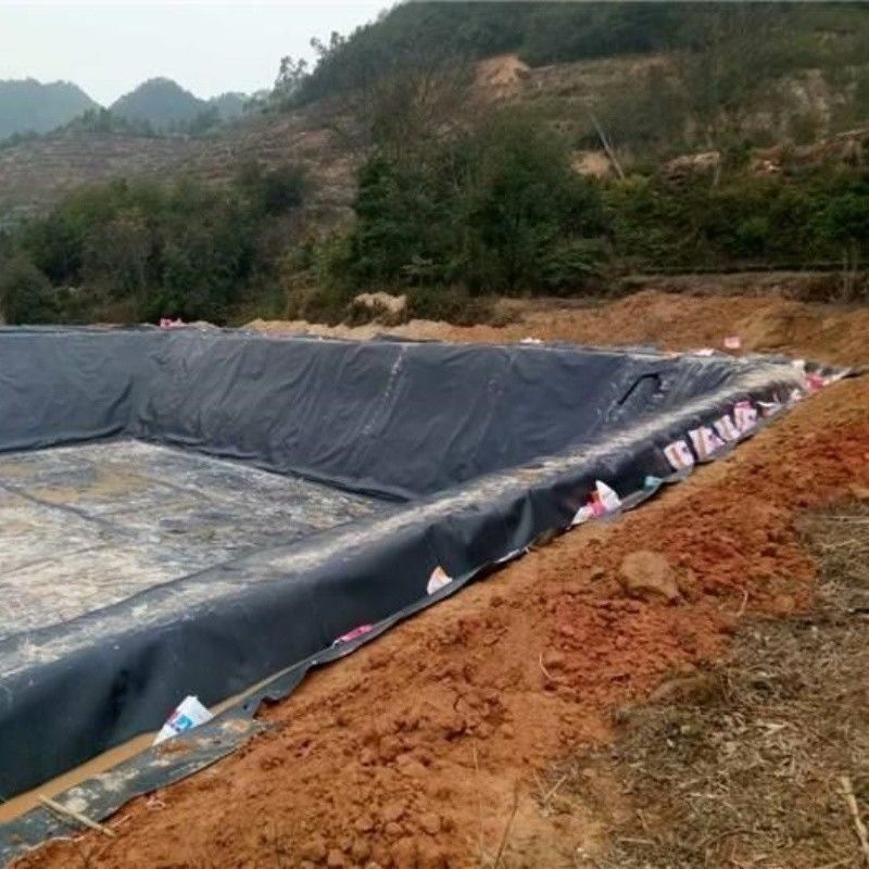HDPE Geomembrane Su geçirmezlik Liner / Havuz Liner / Georid Yol İnşaatı Malzemesi Çöplük Biyogaz Digester