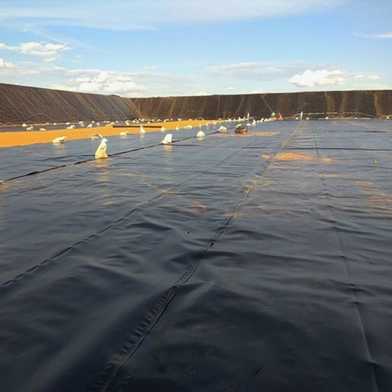 HDPE/LDPE Geomembran 1.0mm/1.5mm/2.0mm Su geçirmez / Balık havuzu kaplama / Çöplük / Yapay göl / Maden / Baraj / Havuz kaplama için