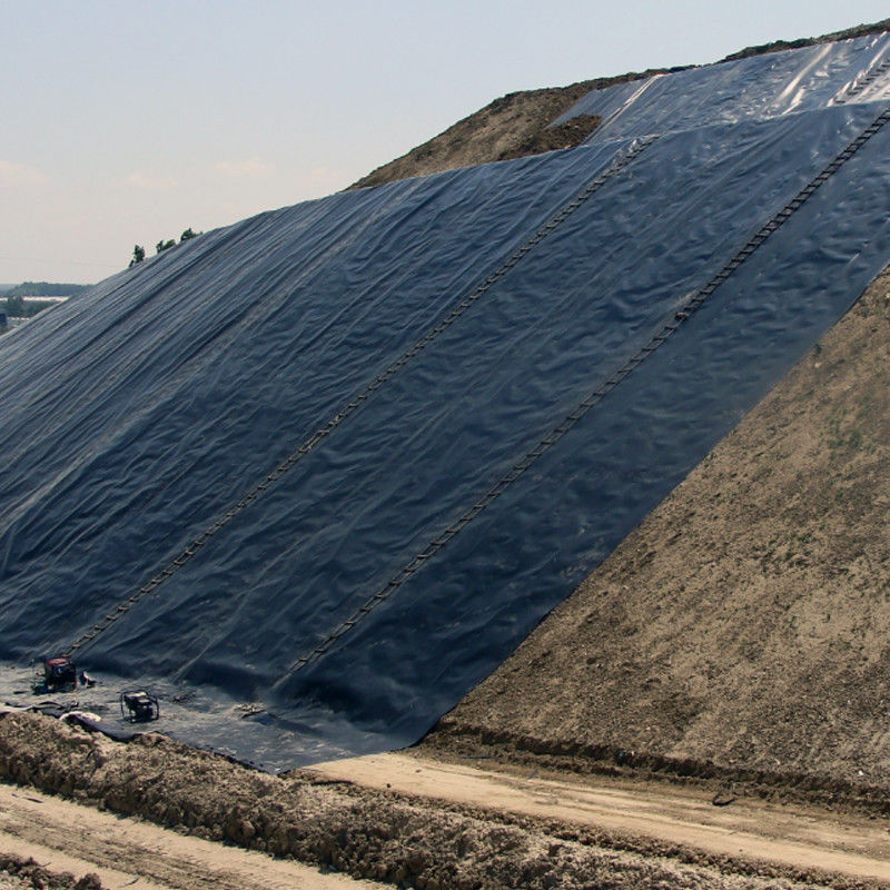 HDPE/LDPE Geomembran 1.0mm/1.5mm/2.0mm Su geçirmez / Balık havuzu kaplama / Çöplük / Yapay göl / Maden / Baraj / Havuz kaplama için