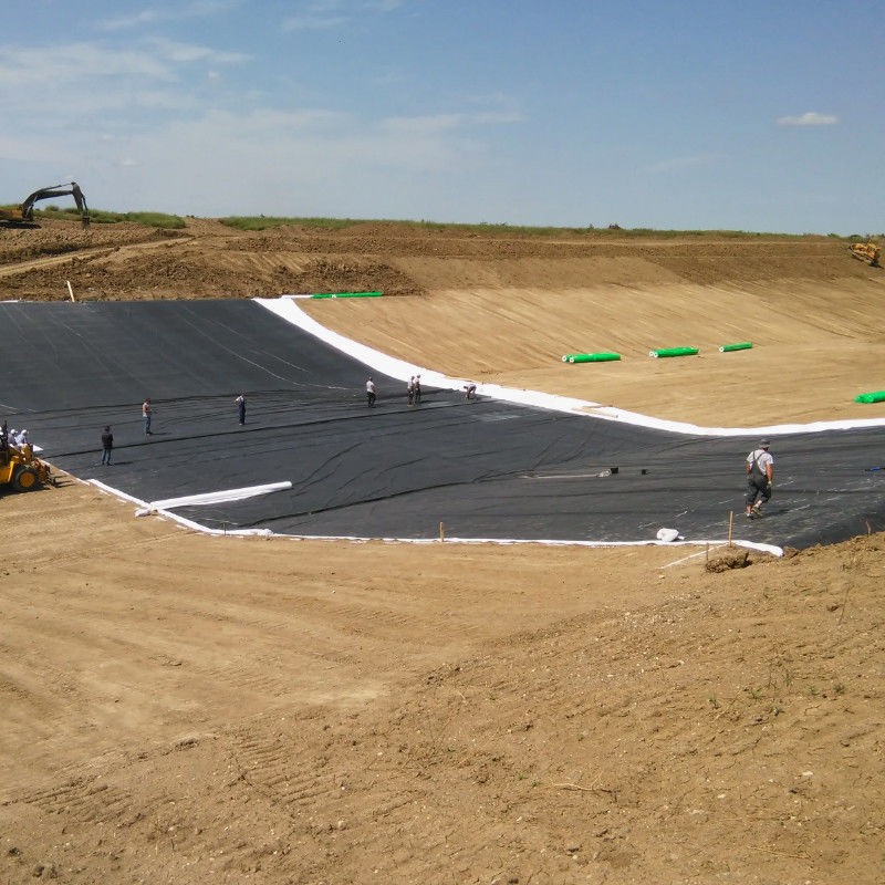 HDPE/LDPE Geomembran 1.0mm/1.5mm/2.0mm Su geçirmez / Balık havuzu kaplama / Çöplük / Yapay göl / Maden / Baraj / Havuz kaplama için