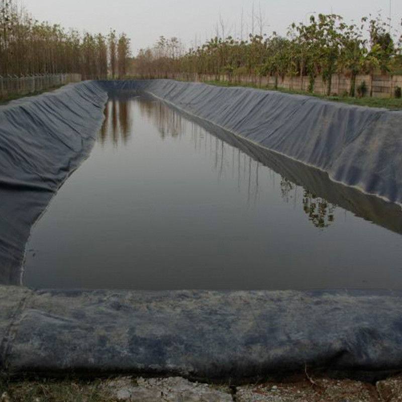 % 100 bakire malzeme ASTM Standard GM13 HDPE Geomembrane Liner 0.3mm 0.5mm 1.0mm 1.5mm 2.0mm Çöplük / Karides Havuzu için