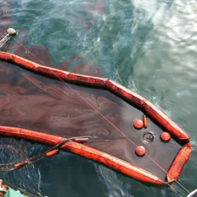Silt Perde PVC Yüzen Silt Perde Sığdırma Boom Ekolojik Arkadaşlıklı Yağ Akıtma Boom Su Çevresine Silt Perde