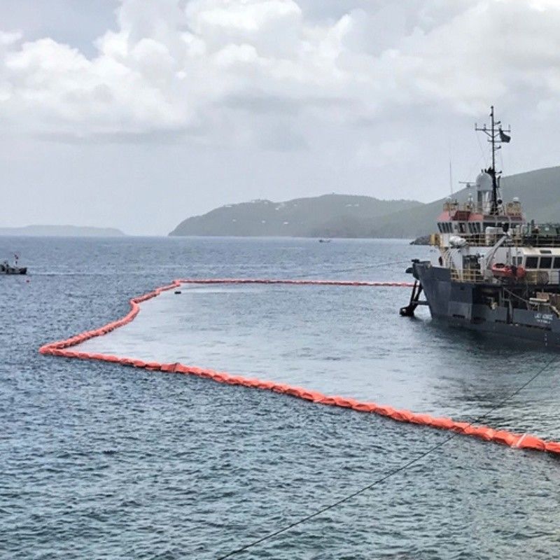 Silt Perde PVC Yüzen Silt Perde Sığdırma Boom Ekolojik Arkadaşlıklı Yağ Akıtma Boom Su Çevresine Silt Perde