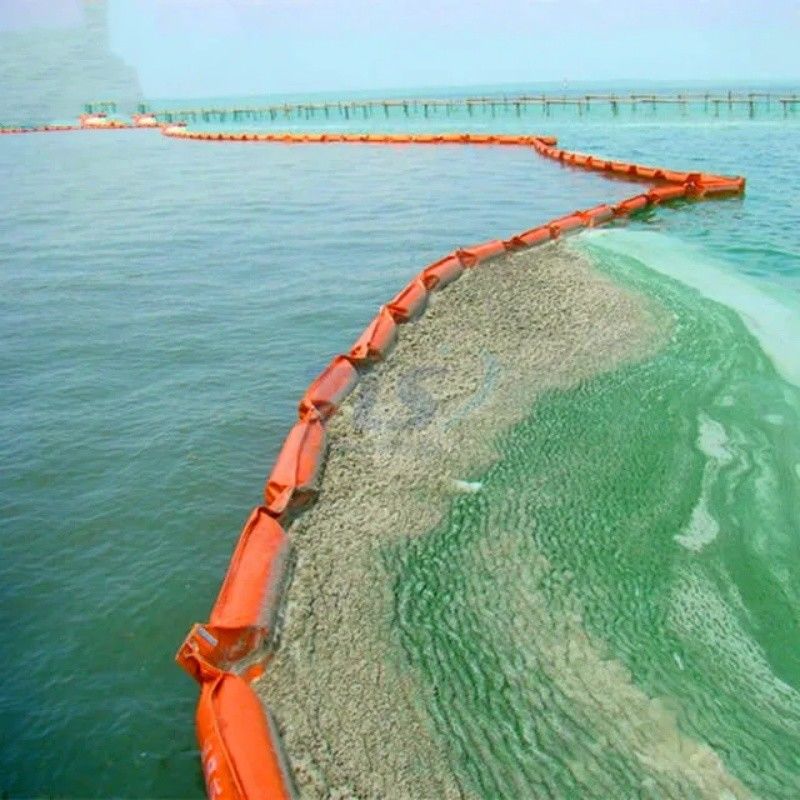 Silt Perde PVC Yüzen Silt Perde Sığdırma Boom Ekolojik Arkadaşlıklı Yağ Akıtma Boom Su Çevresine Silt Perde