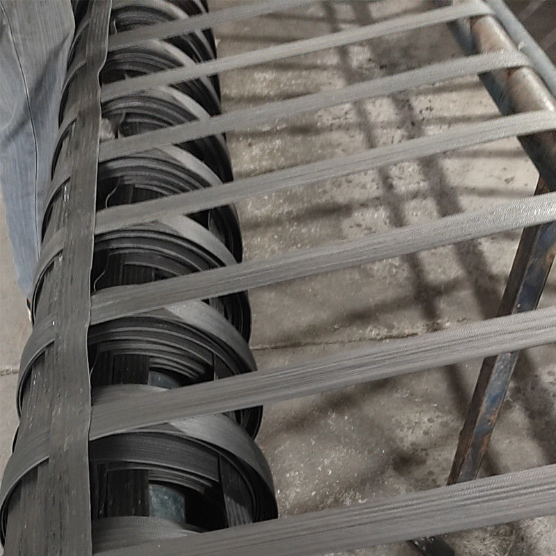 Fiber Güçlendirilmiş Plastik Geogrid Yüksek Güçlü Poliester Bixial Geogrid Yol İnşaatı için Fiber Plastik Geogrid