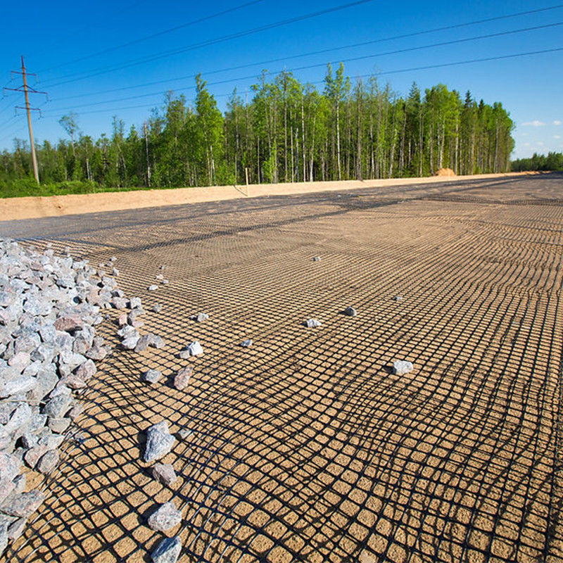 PP Biaxial Geogrid Uniaxial Geogrid Geo Grids Polipropilen Plastik Biaxial Geogrid 15kN 20kN 30kN 40kN 50kN Toprak için S