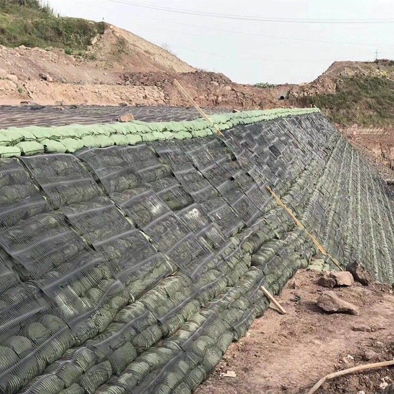 Dokunulmamış Geobag Polyester / PP Geobag Eklolojik Çevreyi Korumak İçin Eğim Koruma ve Çim Barajı