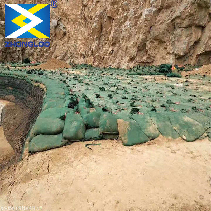 Dokunulmamış Geobag Polyester / PP Geobag Eklolojik Çevreyi Korumak İçin Eğim Koruma ve Çim Barajı