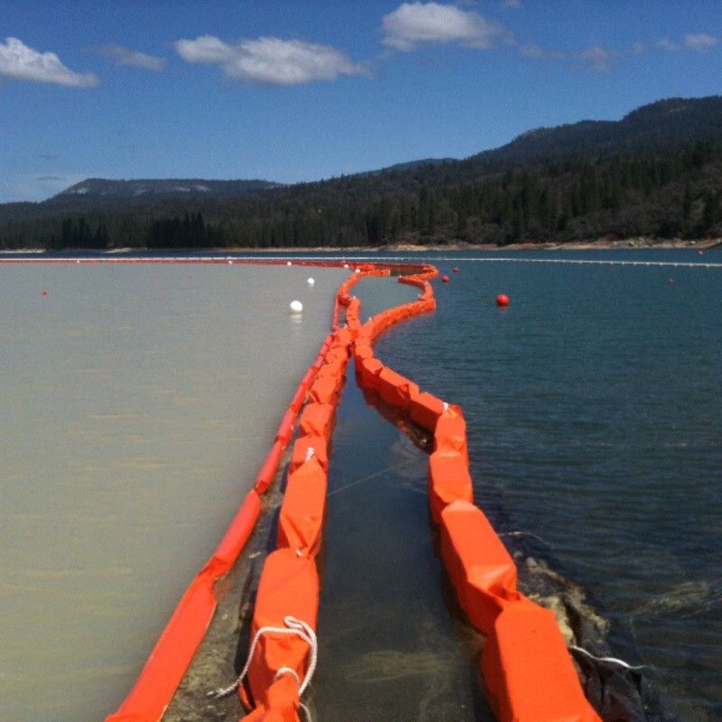 Permeabl Suyun Üzerinde Yüzen Silt Perde PVC Silt Perde Boom Silt Perde PVC Yağ Boom Yağ Koruma Çit Silt Perde