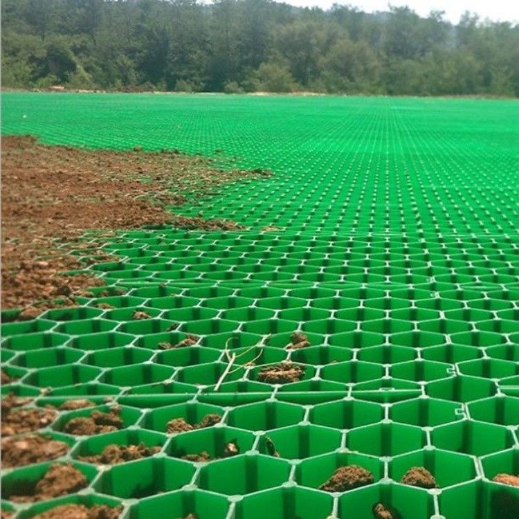 Ağır Güçlü Çakıl Şebekesi Permeabl Çim Çömlekçileri HDPE Plastik Çim Çömlekçileri Araç Yolları için