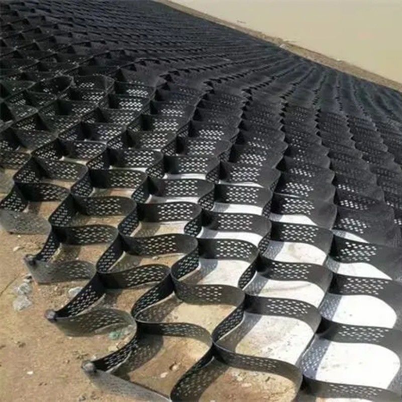 250mm 75mm 100mm 150mm Hdpe Geocell Yüksek dokulu HDPE Bal kurumuş Çakıl Ağı Plastik Geocell Doğrudan Fabrika Fiyatı