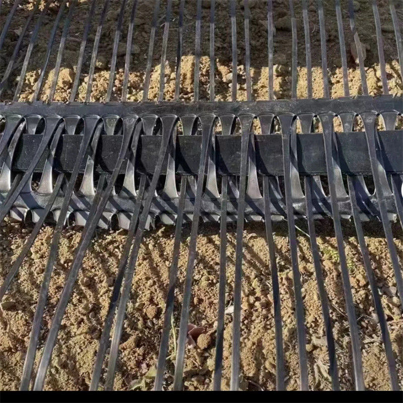 PP Plastik PE Toprak Güçlendirme için Tek Yönlü Tek Eksenli Poliester Geogrid Gravel Grid Yer Düzelticisi