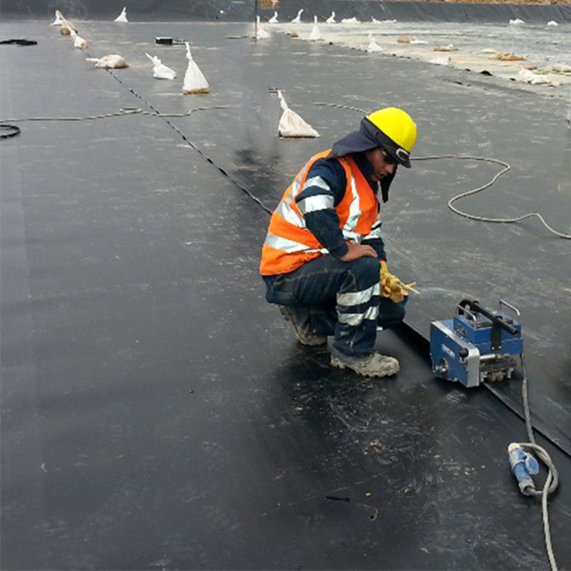 HDPE Geomembrane Havuz Liner 1.0mm Kalınlığı Su Kanalı için % 100 bakire malzeme ile