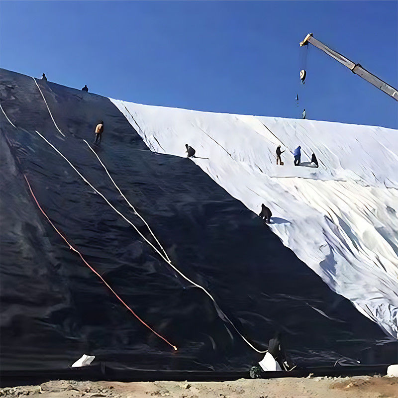 HDPE Geomembrane Havuz Liner 1.0mm Kalınlığı Su Kanalı için % 100 bakire malzeme ile