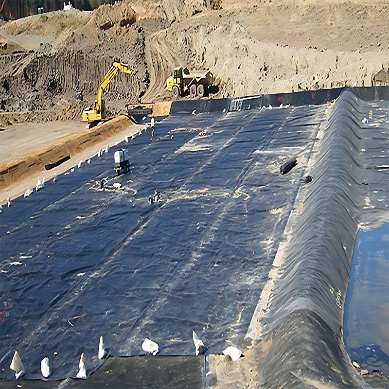 HDPE Geomembrane Havuz Liner 1.0mm Kalınlığı Su Kanalı için % 100 bakire malzeme ile