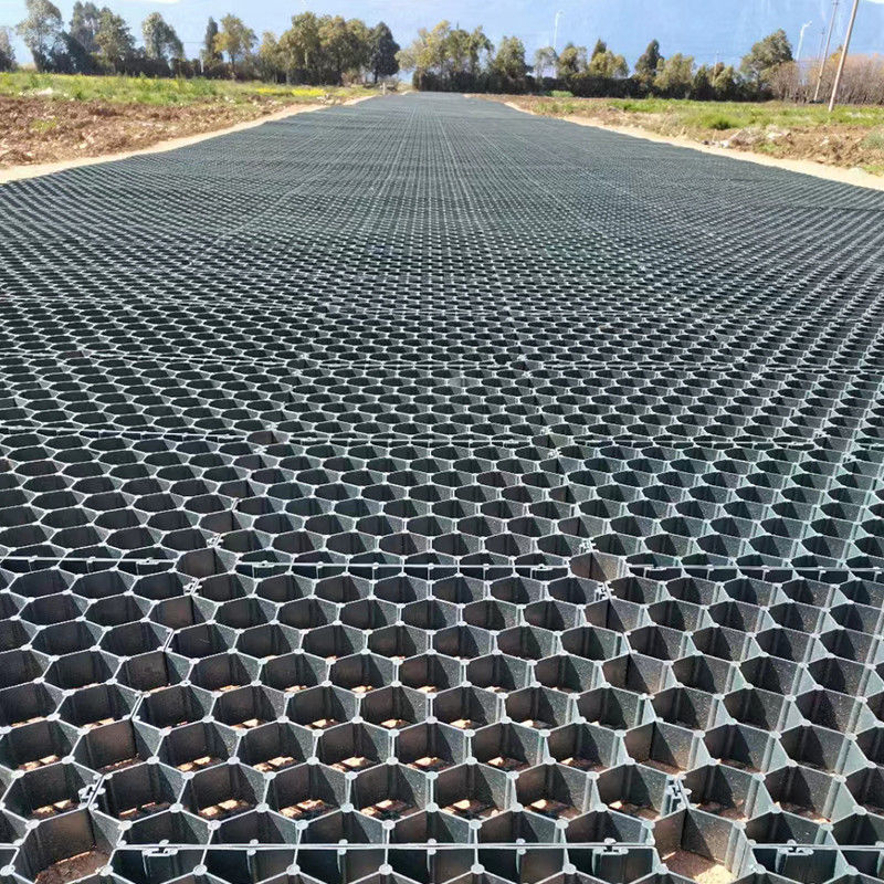 38mm/48mm/68mm Plastik Çim ızgara Çim koruma döşekleri HDPE döşek ızgara Toprak güçlendirme sistemi