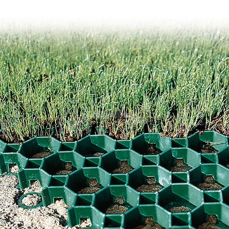 HDPE Çim kaplamalar Çim ızgarası Polyester Geogrid Plastik Park Alanı Yangın Çıkışı Toptan Çizgi Toprak Geocell Çakıl Paddock ızgarası