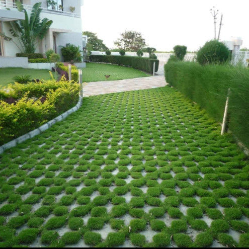 Otopark için plastik çim ızgarası yangın çıkışı HDPE döşeme yerleri manzara için ızgarası toprak geocell çakıl bahçe ızgarası