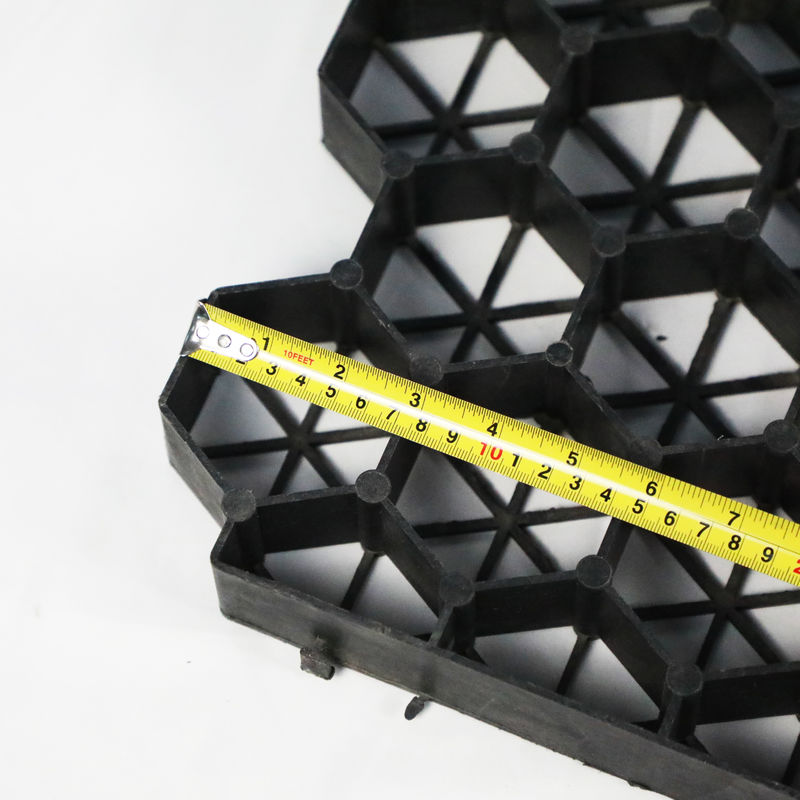 Otopark için plastik çim ızgarası yangın çıkışı HDPE döşeme yerleri manzara için ızgarası toprak geocell çakıl bahçe ızgarası