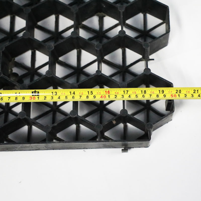 Otopark için plastik çim ızgarası yangın çıkışı HDPE döşeme yerleri manzara için ızgarası toprak geocell çakıl bahçe ızgarası